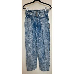 Vintage Cherokee Stone Acid Wash Jeans Retro 80’s-90’s Girlfriend Mom Blue Jeans